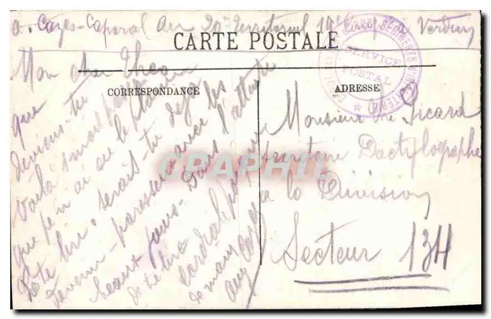 Lisieux - Velho Palácio Episcopal - O Teto N°11 - editor N°1901 - Verso
