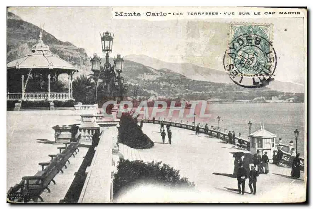 Monte-Carlo - Les Terrasses - Aussicht auf den Cap Martin — Verlag Stafleu & Cie, n° 64 - Vorderseite