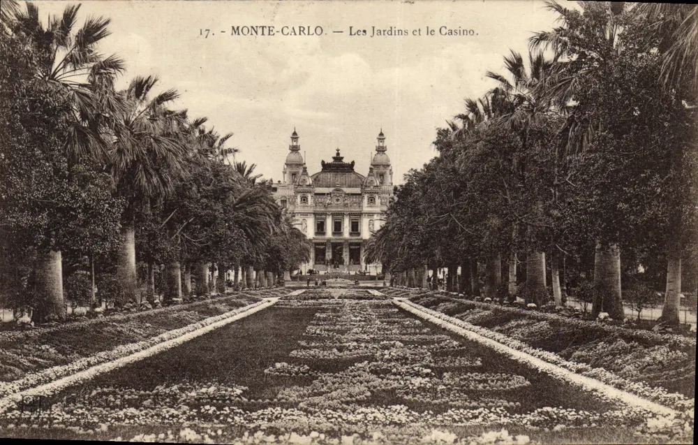 Monte-Carlo — Die Gärten und das Casino — Éditions Frédéric Lamy, NICE, n°17 - Vorderseite