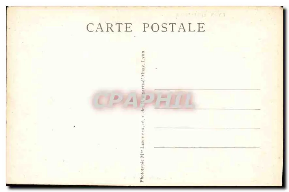 Fachada de Fourvière — Lyon — Lyon Artistique, n° M. 121 - Verso