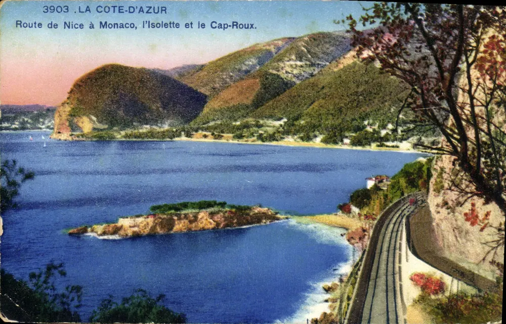 Route de Nice à Monaco, l'Isolette et le Cap-Roux — La Côte d'Azur — n°3903 - Vorderseite