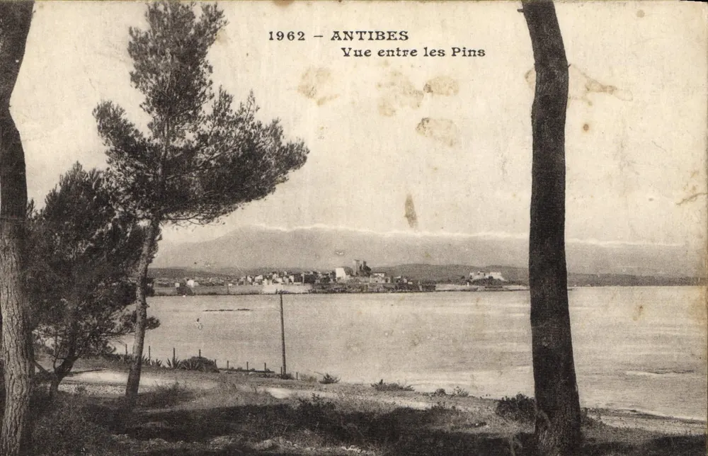 Antibes — Vista entre os Pinheiros — 1962 - Frente