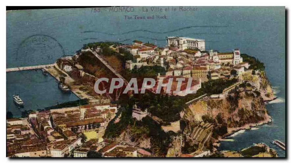 Mônaco - A Cidade e o Rochedo — J. Gilletta, n°755 - Frente