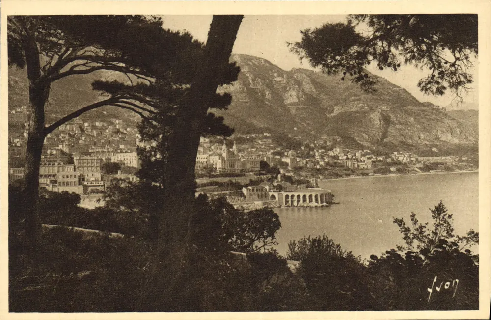 Vista geral tirada de Monte Carlo — Costa Azul — Edições de Arte Yvon, Paris - Frente