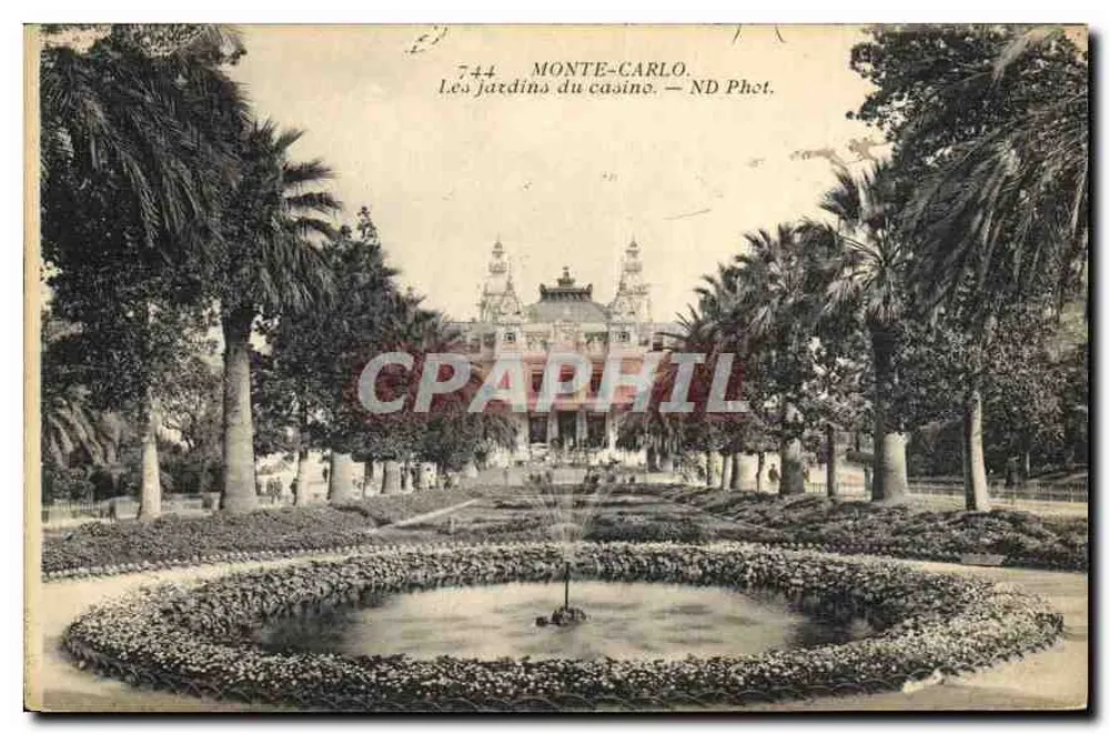 Monte-Carlo — Die Gärten des Casinos — ND Phot. n°744 - Vorderseite
