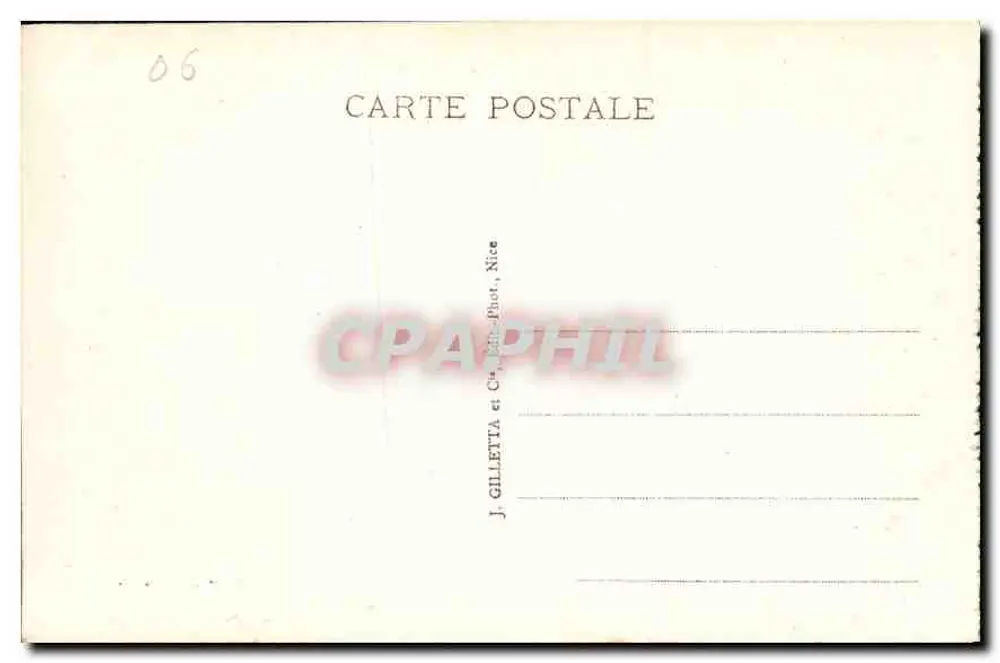 Monte-Carlo — Das Casino und die Gärten — Edit. Gilletta, n° 719 - Rückseite