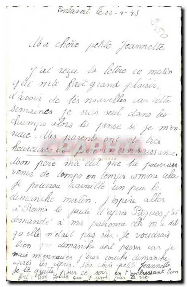 Casal jovem apaixonado — cena romântica — editor PF, n° 766 - Verso