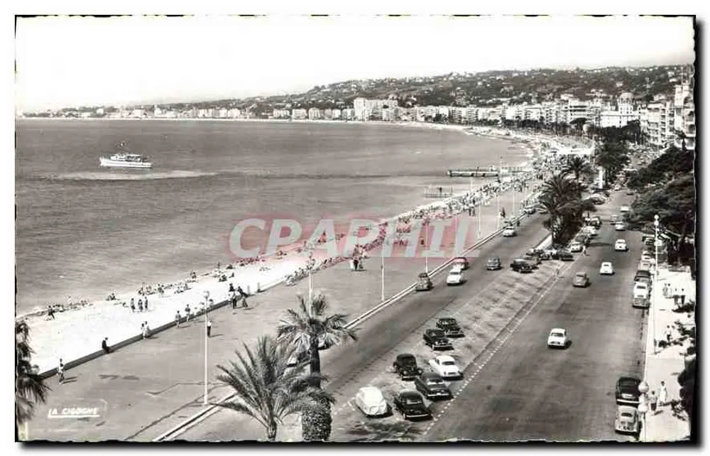 Übersicht der Promenade des Anglais — Nice — Éditions La Cigogne - Vorderseite