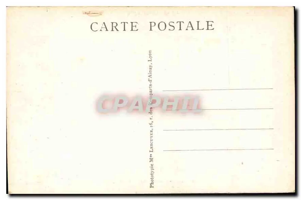 Place Bellecour und Fourvière-Hügel — Lyon — Künstlerische Lyon, Nr. 108 - Rückseite
