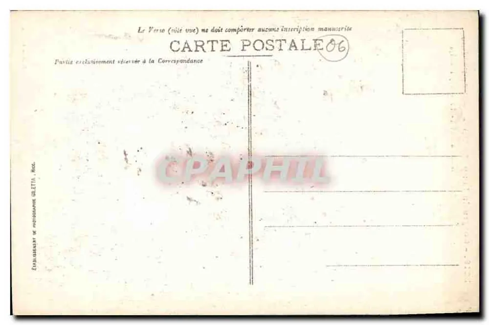 Gorges du Loup (A.-M.) — Ponte da Abîme — Editor Glietta, n° 3219 - Verso