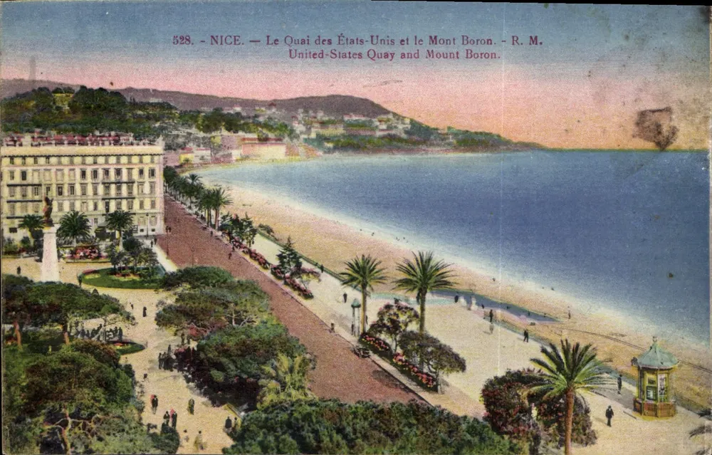 Nice — Der Quai des États-Unis und der Mont Boron — R. M. n°528 - Vorderseite