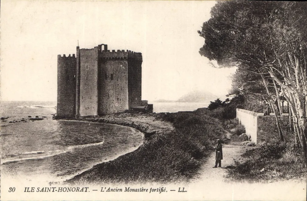 Insel Saint-Honorat — Das alte befestigte Kloster — LL. — Nr. 30 - Vorderseite