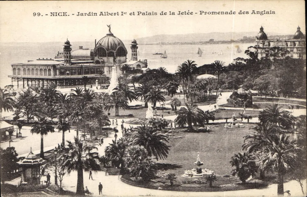 Nice - Jardin Albert Ier und Palais de la Jetée - Promenade des Anglais - Vorderseite