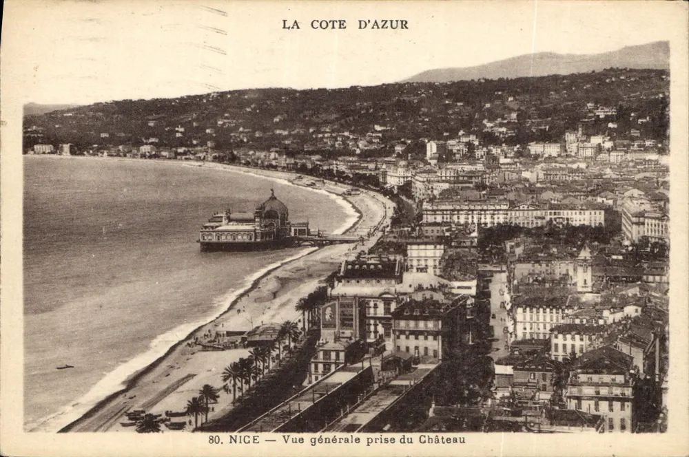Nizza — Algemene uitzicht vanaf het Kasteel — Uitgever Munier, n°80 - Voorkant