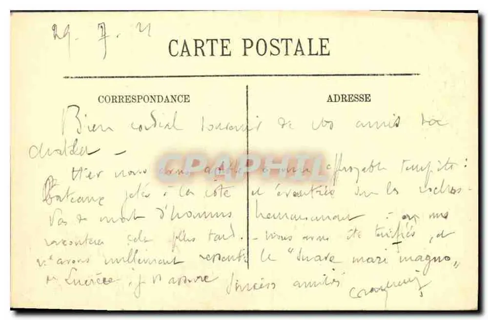Pointe du Raz — Wind und Strömung mit Torpedoboot im Raz de Sein — Édition Loiod - Rückseite