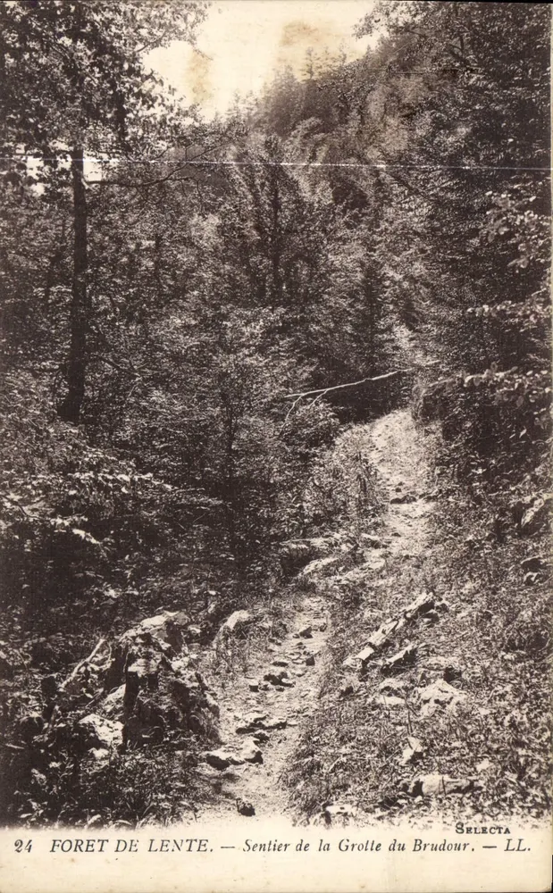Wald von Lente — Weg zur Grotte du Brudour — Selecta LL n°24 - Vorderseite