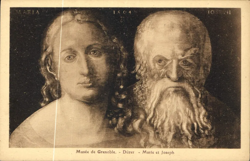 Maria e José — Dürer — Museu de Grenoble - Frente