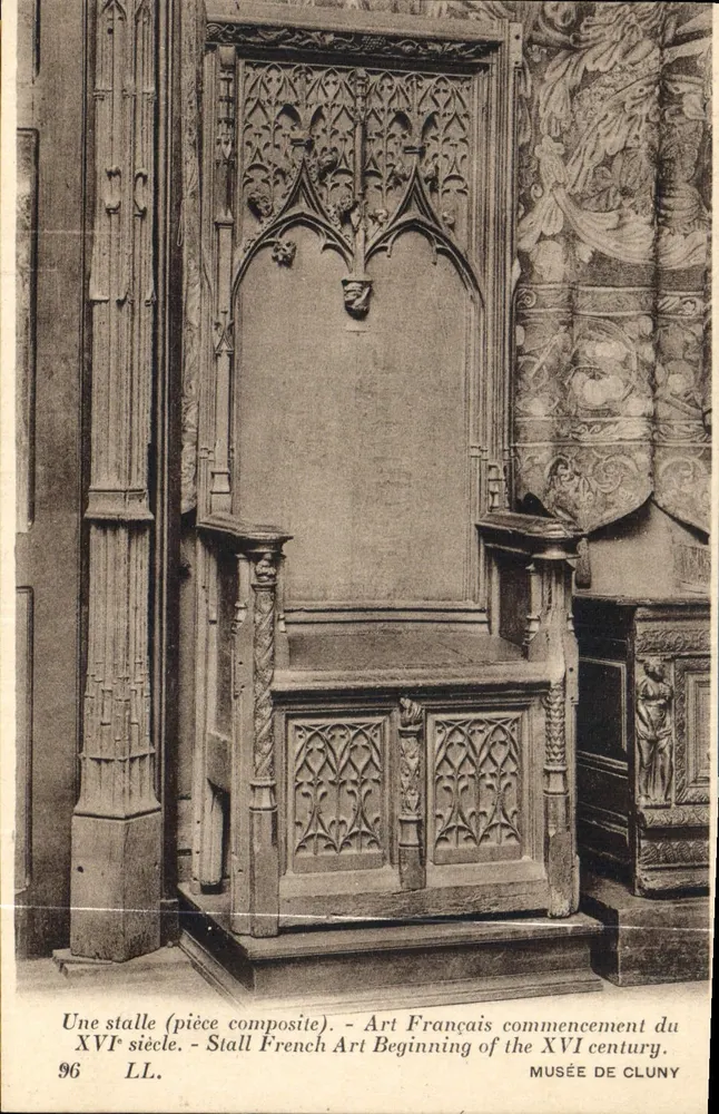 Stolica gotycka — Muzeum Cluny — LL n°96 - Awers