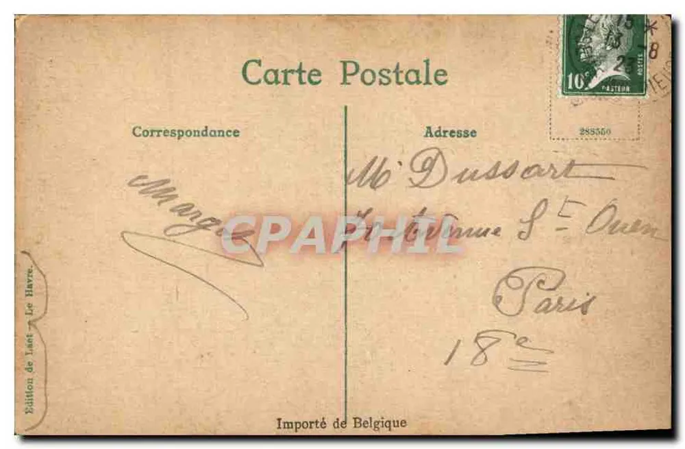 Efeitos de onda, Le Havre — Edição de Liet, Le Havre - Verso