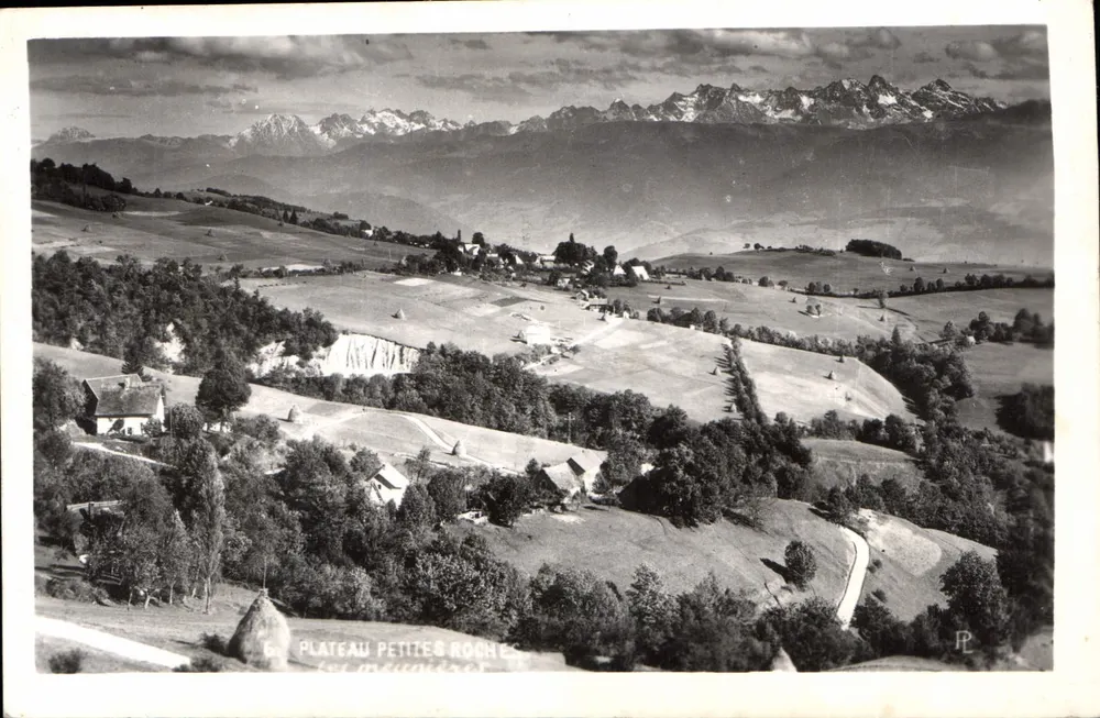 Plateau das Petites Roches — vista panorâmica — Éditions A. Bruna, Lyon - Frente