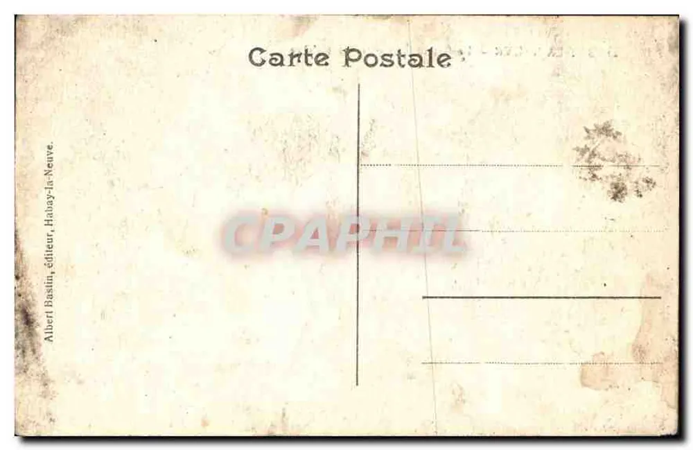 HABAY-LA-NEUVE — Der Große See von Pont d'Oye — Albert Basin, Verlag - Rückseite