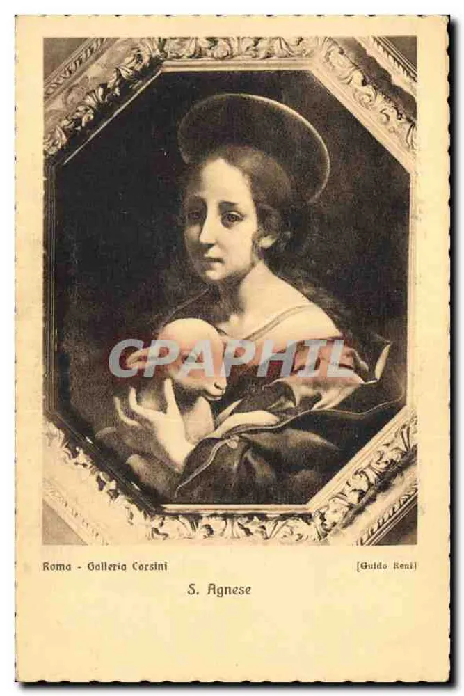 S. Agnese — dipinto di Guido Reni — Galleria Corsini, Roma - Recto