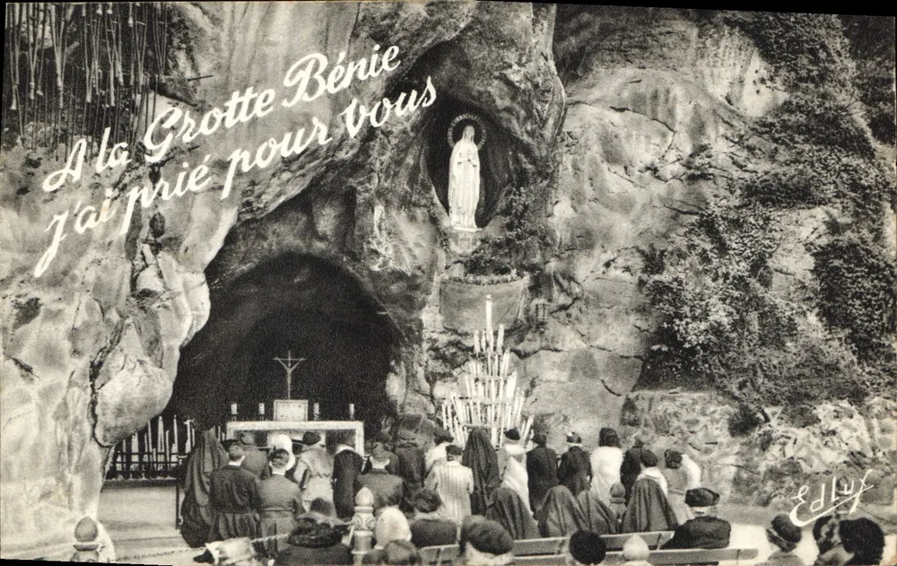 Gruta Benéfica — Lourdes — Edição P. Doucet, 8, Place Peyralle - Frente