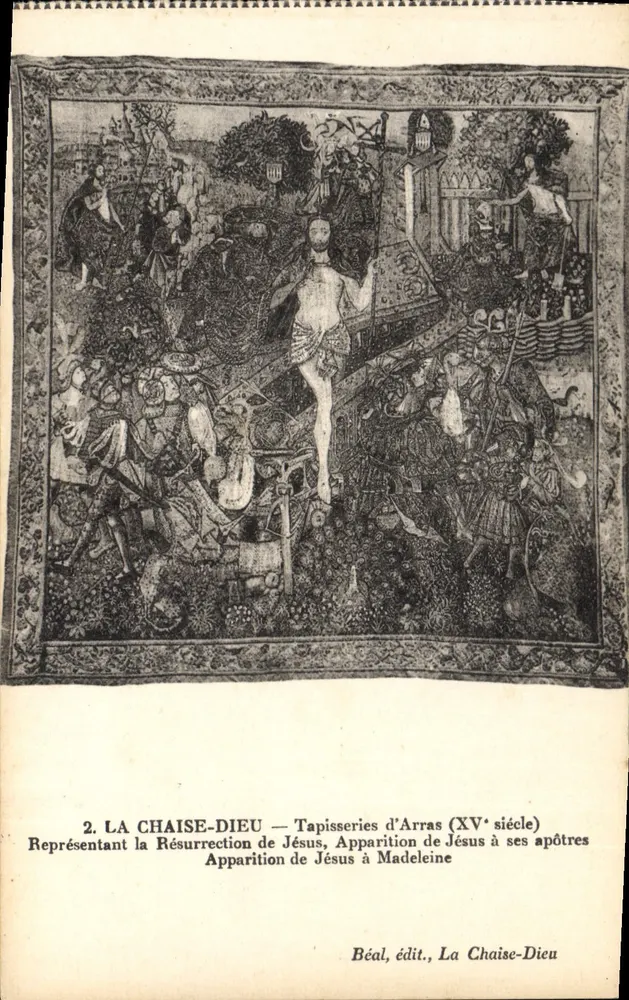 La Chaise-Dieu — Tapeçarias de Arras (século XV) — Béal, édit. - Frente
