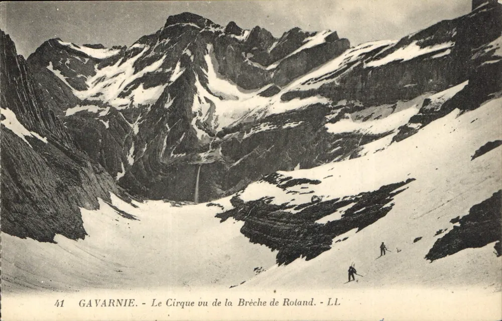 Gavarnie - Der Cirque aus der Rotland-Schlucht gesehen - LL - Vorderseite