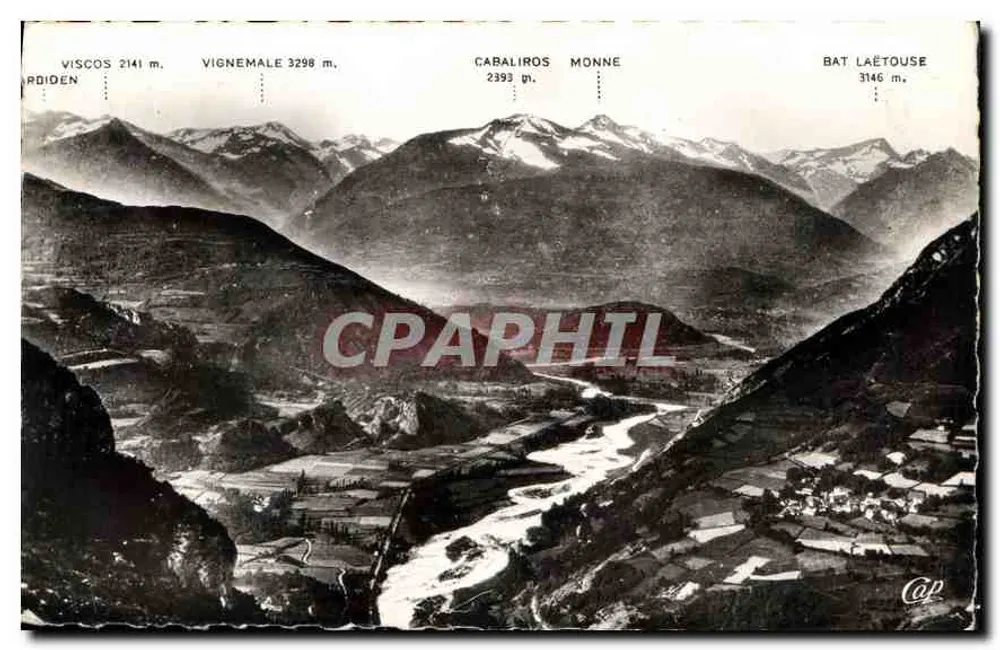 Ansicht der Argelès-Tal — Pic du Jer — Authentische Ausgabe - Vorderseite