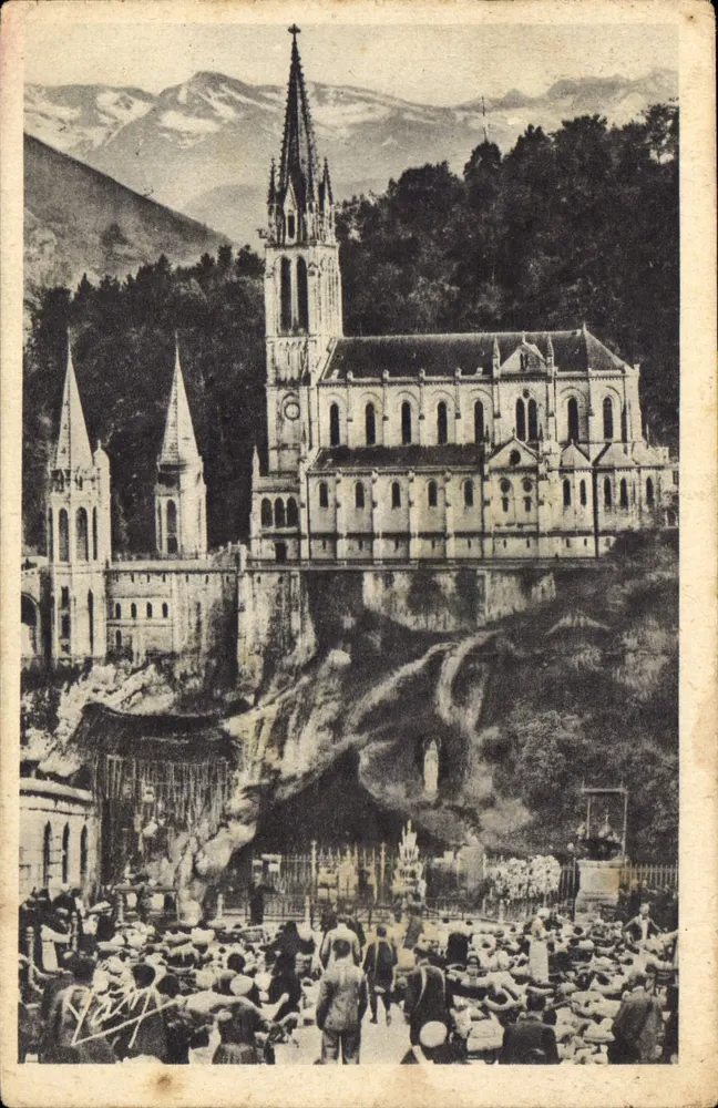 Lourdes — Basílica e a Gruta — Edição Château-Fort - Frente