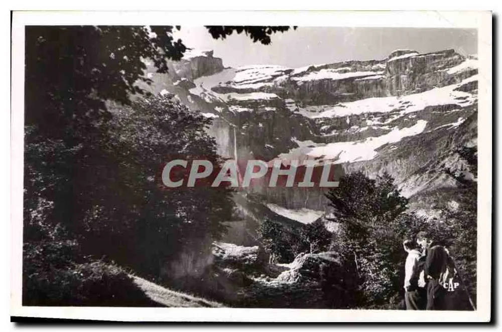 Gavarnie — Widok na Cirque — wydawca Réal-Photo, nr 136 - Awers