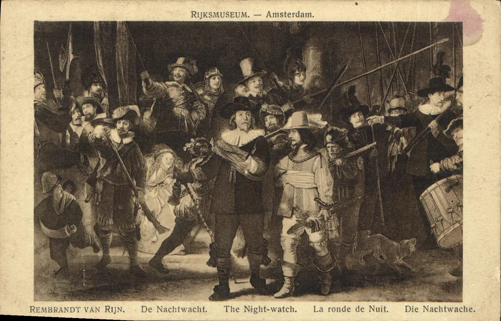 Die Nachtwache — Rembrandt van Rijn — Rijksmuseum — Amsterdam - Vorderseite