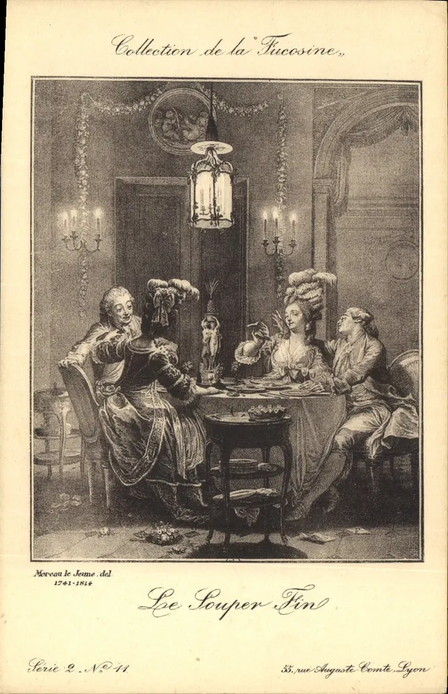 Das feine Abendessen — Sammlung der Fucosine — Mereau le Jome, Lyon - Vorderseite