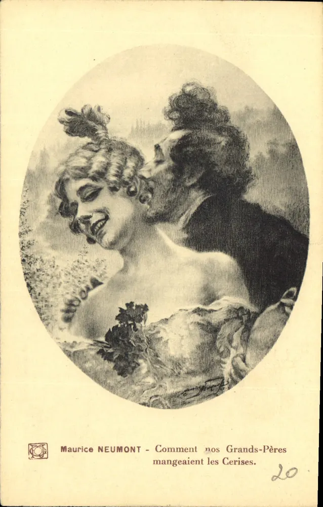 Maurice NEUMONT - Wie unsere Großväter Kirschen aßen — P. et J. Gallais, n°70 - Vorderseite