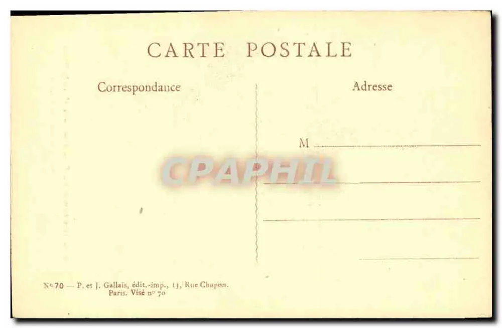 Maurice NEUMONT - Wie unsere Großväter Kirschen aßen — P. et J. Gallais, n°70 - Rückseite