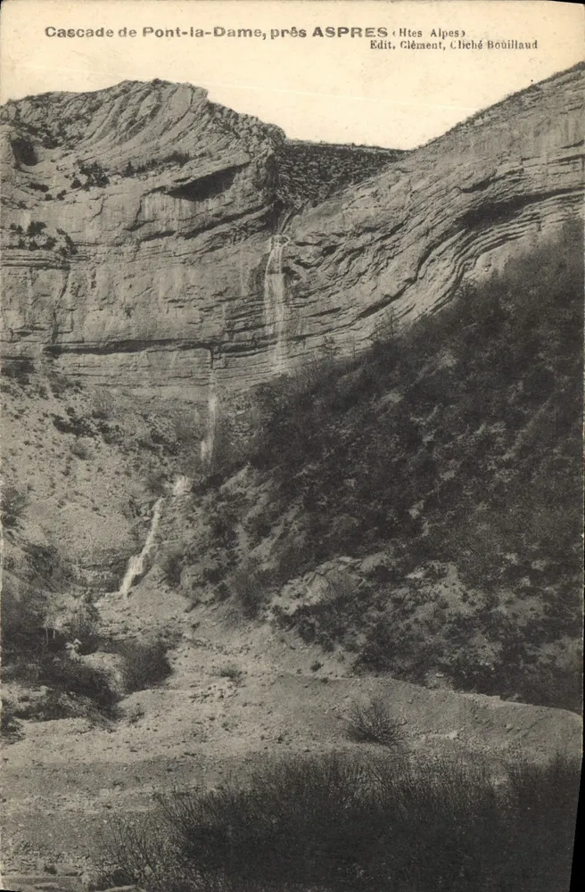 Witwaterstroom bij Pont-la-Dame, bij ASPRES (Hoog-Alpen) — Ed. Clément, Liché Boüillaud - Voorkant