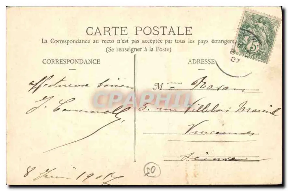 Witwaterstroom bij Pont-la-Dame, bij ASPRES (Hoog-Alpen) — Ed. Clément, Liché Boüillaud - Achterkant