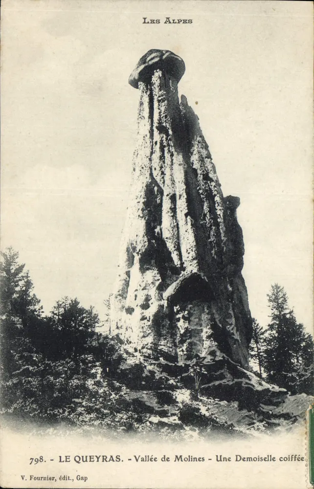 Le Queyras - Tal von Molines - Eine Dame mit Frisur — V. Fournier, Verlag, Gap - Vorderseite