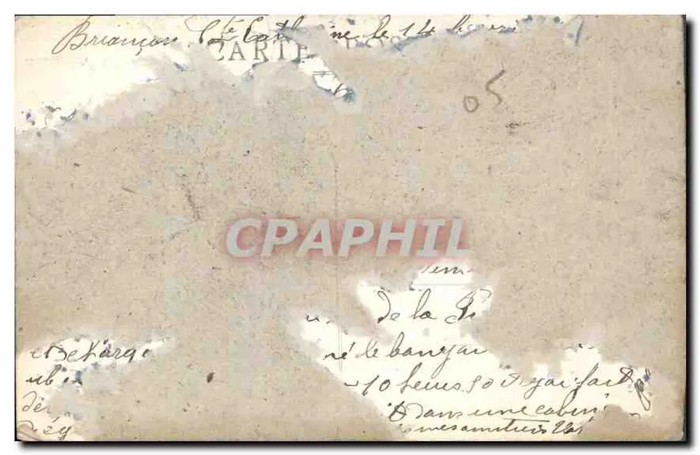 Obelisco del Mont-Genèvre (1860) — Napoleone I — Imp. Pap. Chiantard, Briançon - Verso