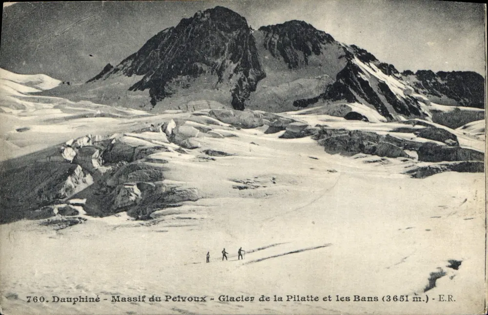 Dauphiné - Massif du Pelvoux - Glacier de la Pilatte et les Bans (3651 m.) - E.R. - n°760 - Vorderseite