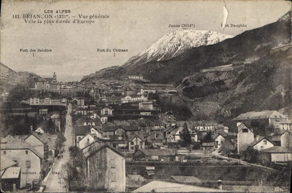 Briançon — Allgemeiner Blick — V. Tournier, Gap, n°163 - Vorderseite