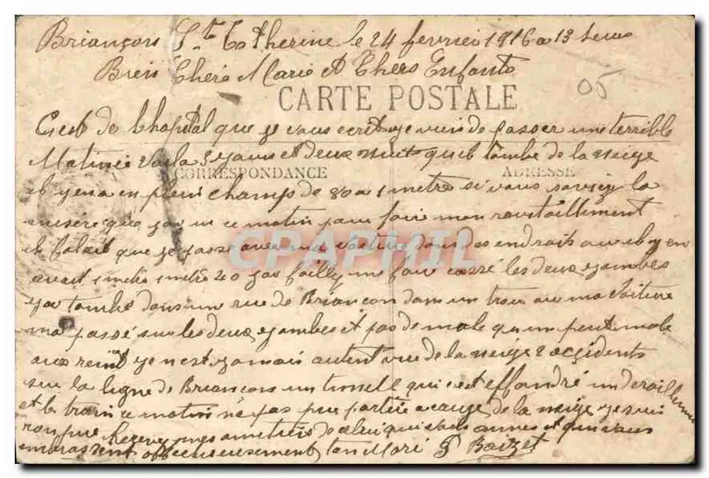 Briançon — Allgemeiner Blick — V. Tournier, Gap, n°163 - Rückseite