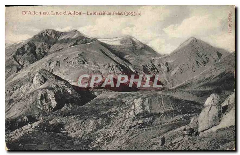 Von D'Allos zum See D'Allos — Der Pelat-Massiv (3053m) — Châtaignier & M. M. - Vorderseite