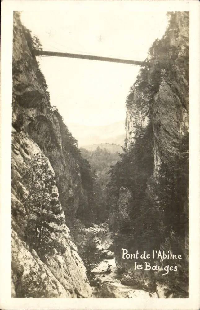 Ponte do Abismo — os Bauges — L. Blanc, Fot. Ed., Montmélian - Frente