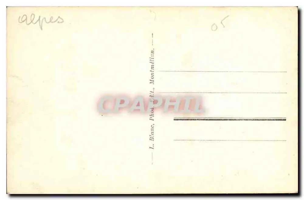 Ponte do Abismo — os Bauges — L. Blanc, Fot. Ed., Montmélian - Verso