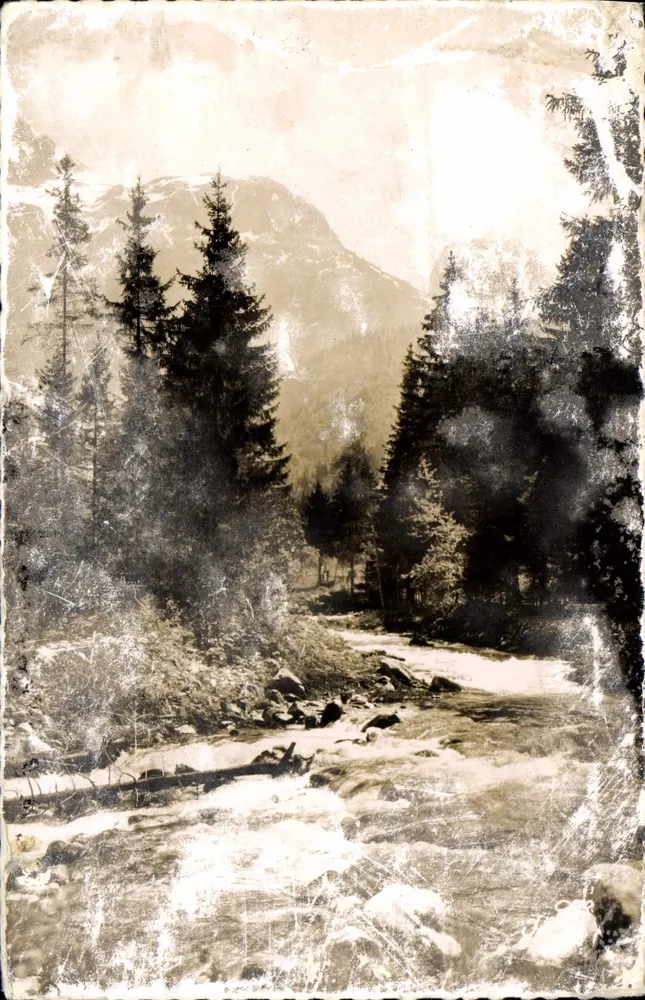 Die Schönen französischen Alpen — Um LA FERRIERE, Le Bréda in Fond de France (Höhe 1100 m.) — Kunstausgabe Grenoble - Vorderseite