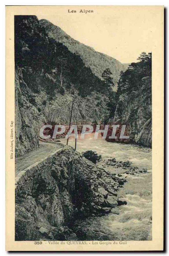 Die Alpen — Tal des Queyras, die Schlucht des Guil — Verlag: Fräulein Joubert, Nr. 359 - Vorderseite