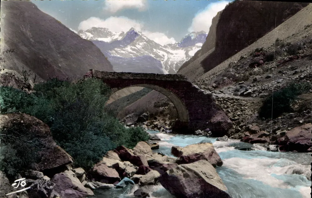Tal des Valgaudemar — Der alte Brücke von Casset — ABELIL, Verlag, Nr. 1540 - Vorderseite
