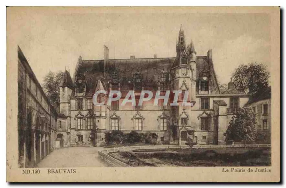 Beauvais — Het Paleis van Justitie — ND.150, Cité des Arts - Voorkant